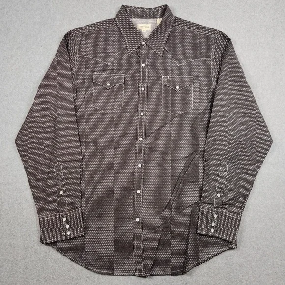 Stetson Shirt Mens 2XL Western Pearl Snap Long Sleeve Cowboy Rodeo - Picture 2 of 11